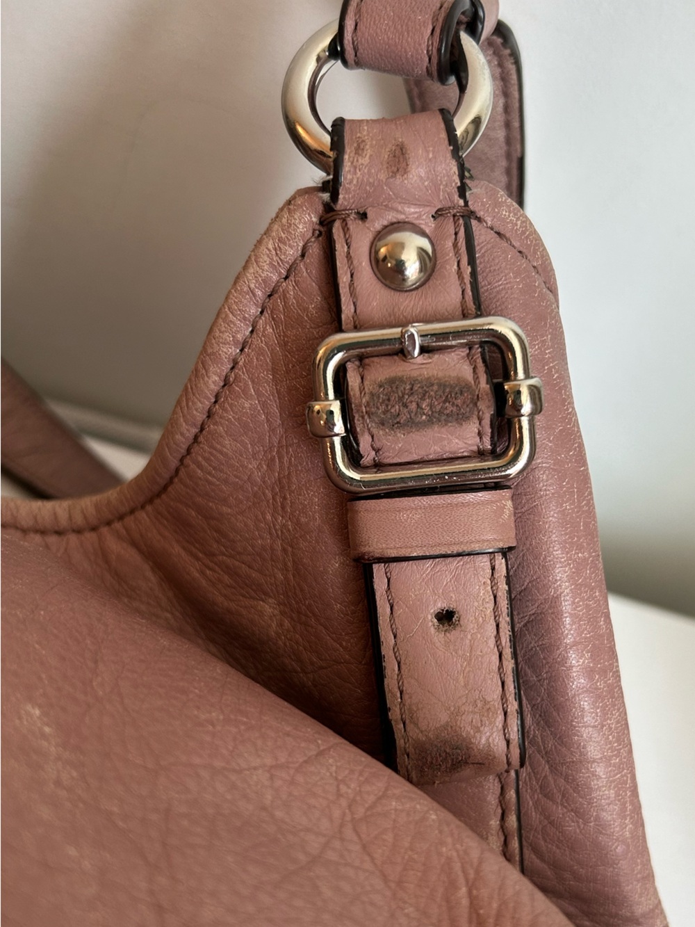 Coach Madison Maggie Y2K Hobo Bag Mauve Pink - Picture 6 of 12